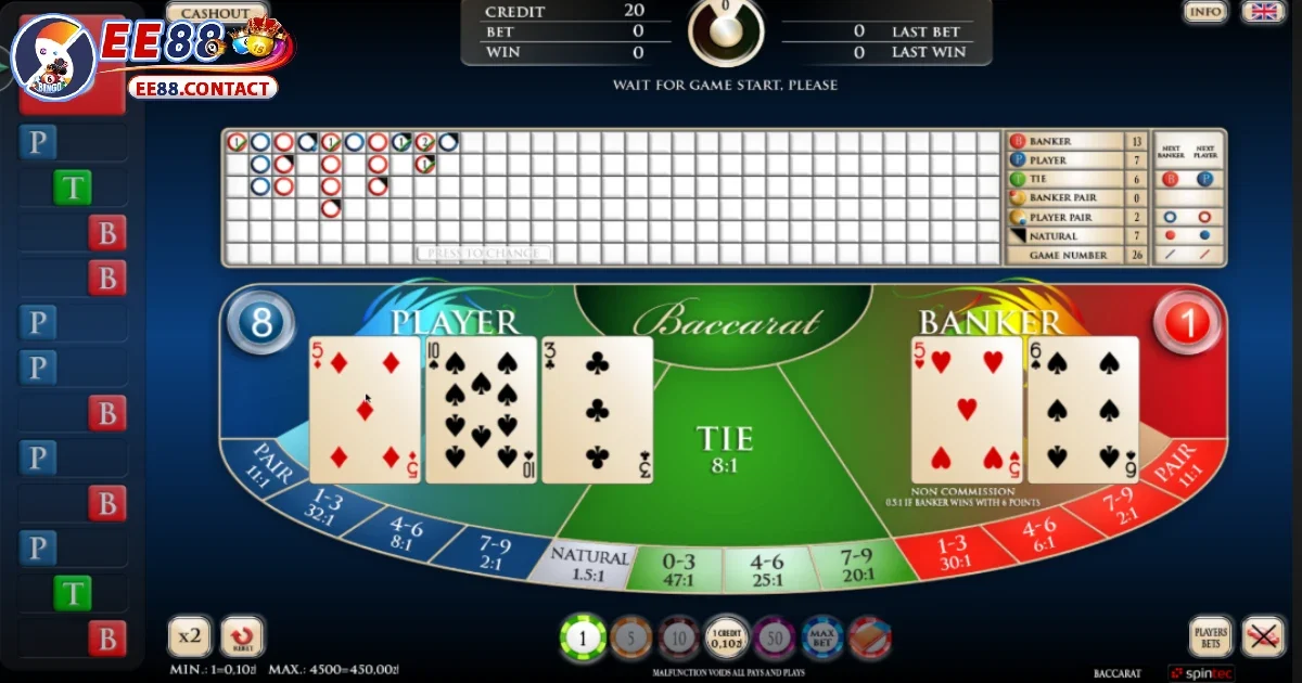 Cách Soi Cầu Baccarat EE88 – Cách Để Chọn Cửa Chính Xác 3 Soi cầu đôi để gia tăng cơ hội thắng lớn